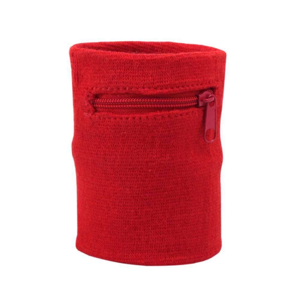 Suddora Zipper Wrist Pouch - Sweatband/Wristband Wallet for Keys, ID, Cards, Cash