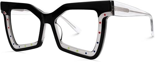 Miniatura 2 de Zeelool Marco de lentes de mariposa de acetato de moda con lente transparente sin receta para mujer Tarzia ZJGA432433