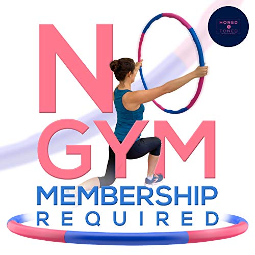 Weighted Fitness Hula Hoop - Get Into Shape The Fun Way - Soft Foam Padded Detachable Adjustable - For Lasting Weight Loss - Family Fun and Exercise - Low Impact High Calorie Burn