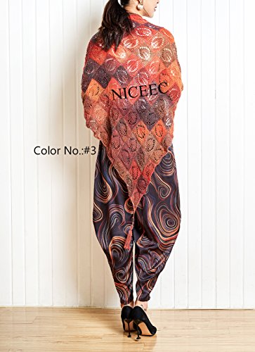 2 Skeins Rainbow Soft Yarn 100% Wool Gradient Multi Color Yarn For Crocheting Knit Total Length 180M×2(196Yds×2,50G×2)-3 #TOP3