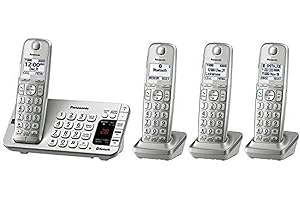 Panasonic KX-TG7875S Bluetooth Cordless Phone - Enhanced Noise Reduction and Answering Machine