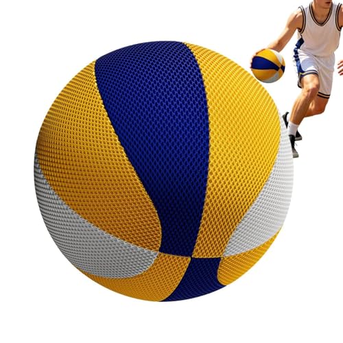Generico Baloncesto sin ruido, PU Airless Anti-Slip High Bounce - No Sound Basketball - for Parent-Child Interaction Outdoor Sports Graduation Teenagers Adults