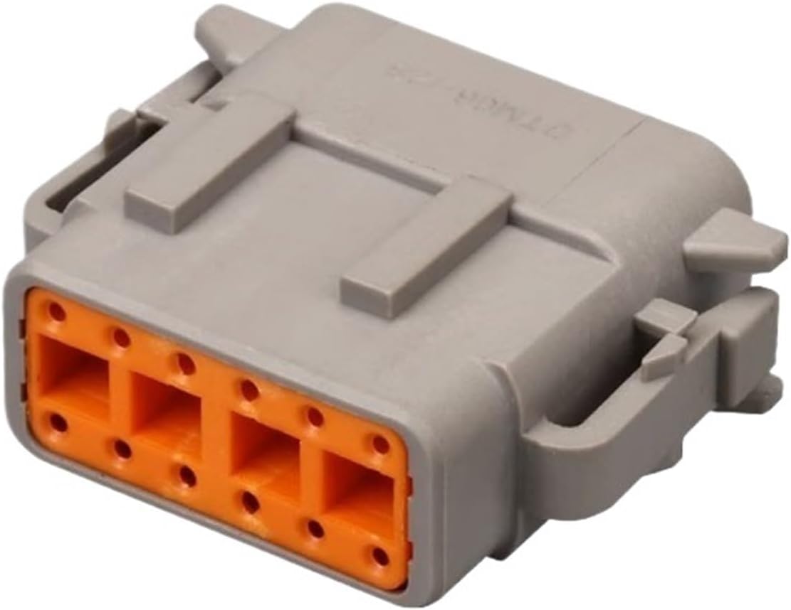 10Set DTM 2P-12P DTM06-2S 3S 4S DTM04-2P 3P 4P 6P 8P 12P 20-24AWG Waterproof Automotive Connector with Pins(DTM-2PIN)