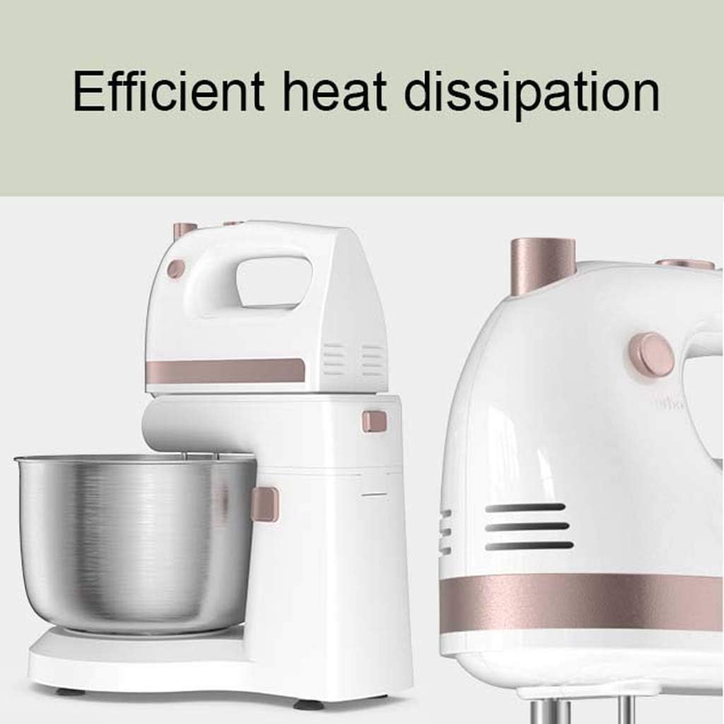 Electric Stand Mixer Stylish Kitchen Mixer 5 Speeds Control with Dough Hook and Whisk 3.5L Stainless Steel Mixing Bowl for Cake Batter Bread Desserts and More (300 W)