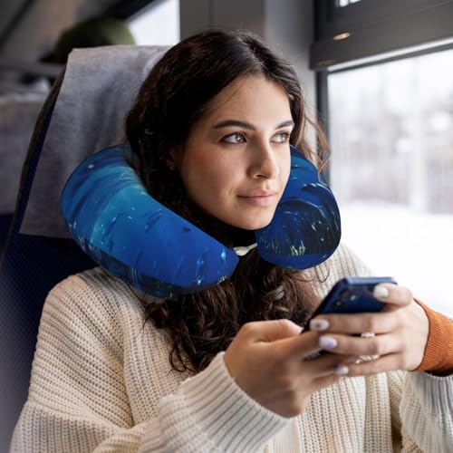 Almohada de viaje Polycotton Neck para descanso cómodo miniatura 6