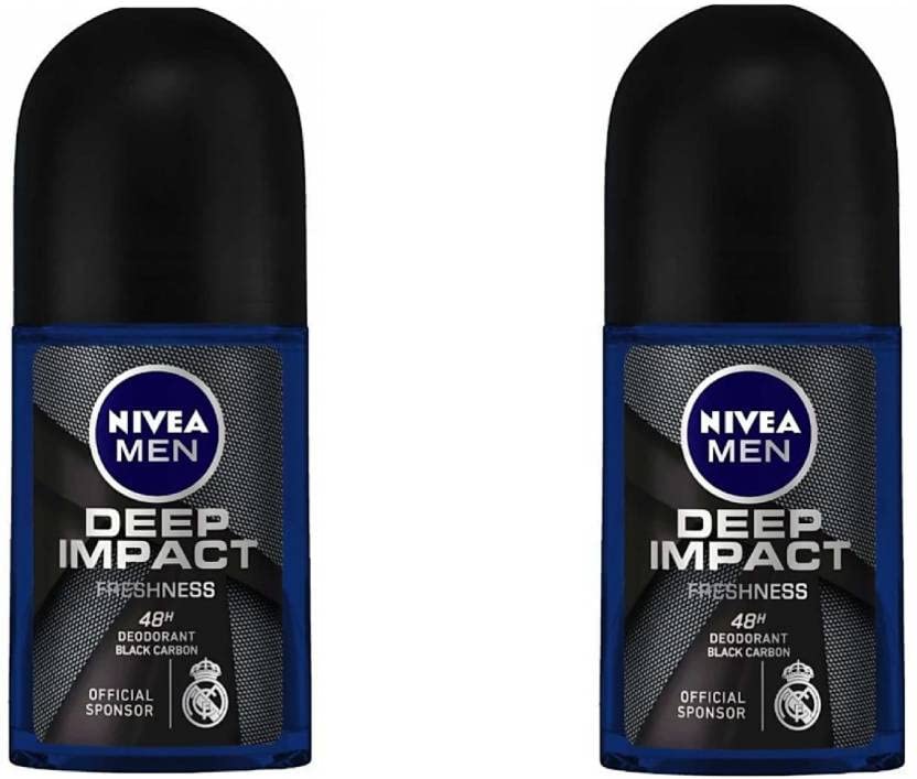 NIVEA DEEP IMPACT & DEEP IMPACT #457 Deodorant Roll-on - For Men & Women (50 ml, Pack of 2) (B09Z2T9FG3) Amazon Price History, Amazon Price Tracker