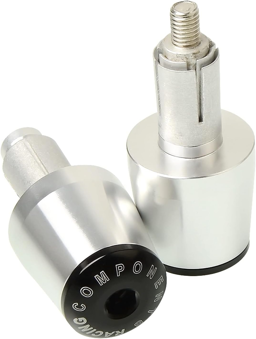 CNC Hand Bar Ends Universal Aluminum 7/8 "22mm Handlebar Gear Balanced Plug Handlebar Grips Ends Slider for Honda CBR 600RR Handle Grips Bar Ends Handle Grip (Color : White)