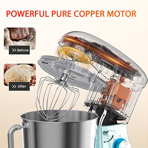 Buy Stand Mixer, KICHOT 7QT Household Stand Mixers, 660W 6+P Speed Tilt