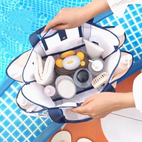 Large Capacity Mesh Beach Bag Pool Tote Bag Beach Accessories for Outdoor Travelling Camping Swimming4