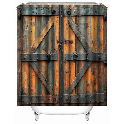 plastic shower curtain 180 x 180 cm Art Doors And Windows fa