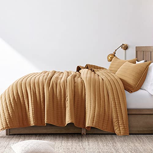 Roaringwild Pumpkin Yellow Queen Size Quilt Bedding Sets With Pillow Shams thumb #2