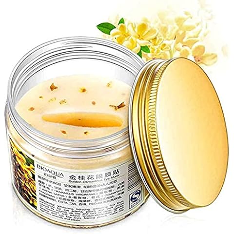 BIOAQUA Gold Osmanthus Lemon Eye Mask 80 Pcs Women Collagen Gel Protein Nourishing Cover
