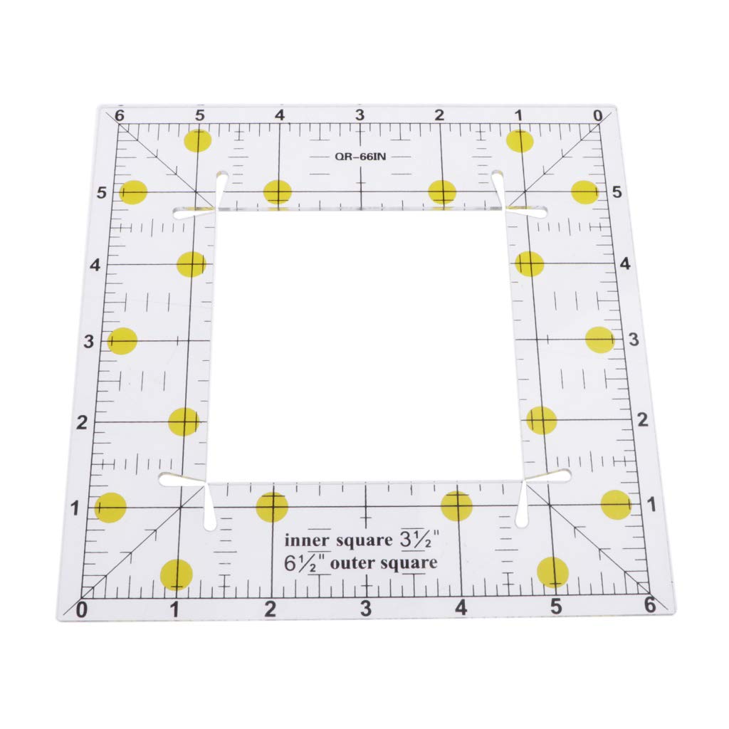 Protractor,Triangular,Square,Precision Measuring Steel Ruler,Quilting 90 Degree Shape Acrylic Template
