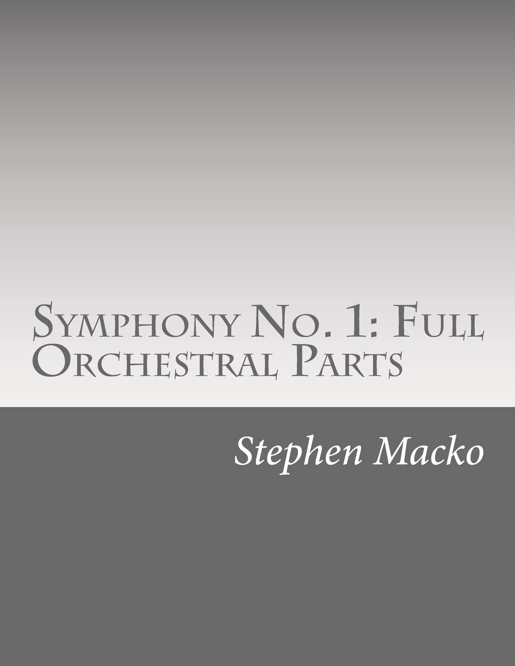 Symphony No. 1: Full Orchestral Parts: "The cultural symphony."