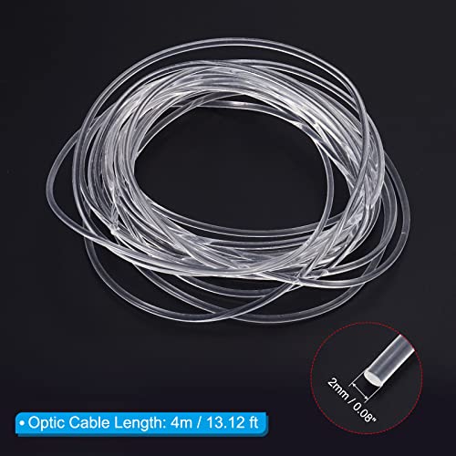 PATIKIL 2mm 4m PMMA Side Glow Fiber Optic Cable Kit - Image 2