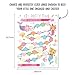 Potty Chart for Girls with Stickers - Reward Chart Cat Mermaid Print - Toddler Sticker Chart for Potty Training - Good Behavior Chart for Kids Baby Daughter - Train to Poop - by Central 23