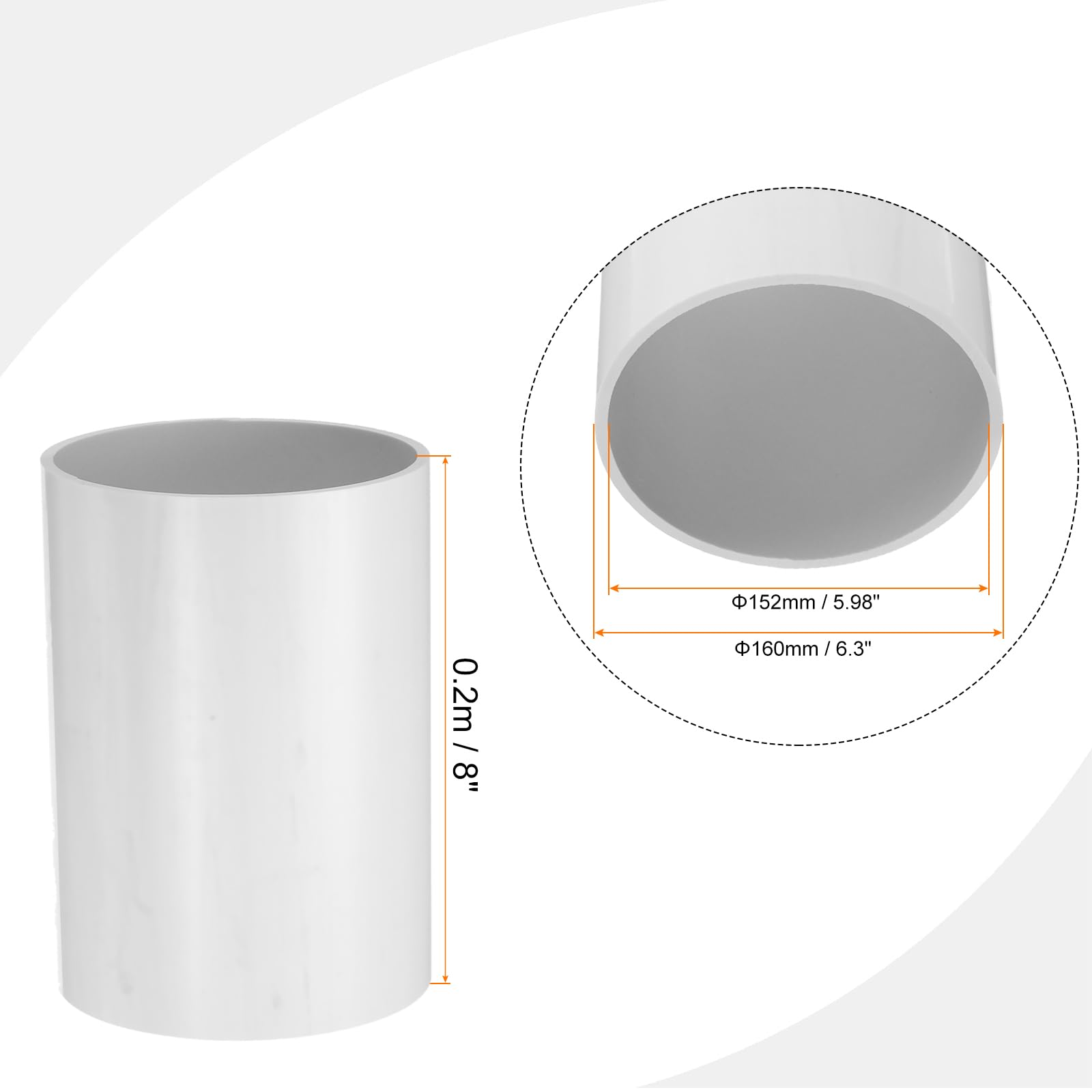 Starres PVC-Rohr 20x15,5mm – 0,35m, Dunkelgrau, F Produktbild-Vorschau 3