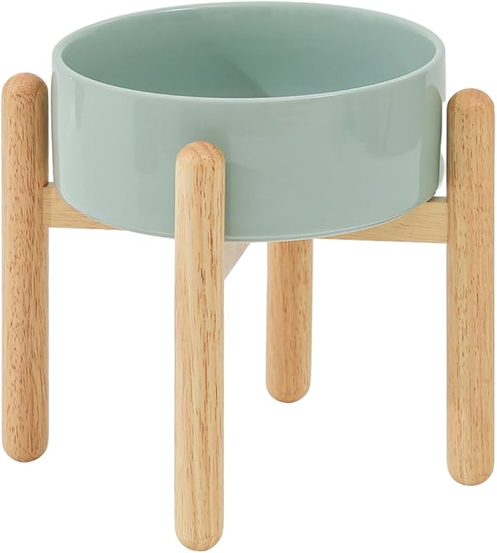 Comedouro Elevado para Cães Grandes Havniva com Tigelas de Cerâmica – JCJ-001