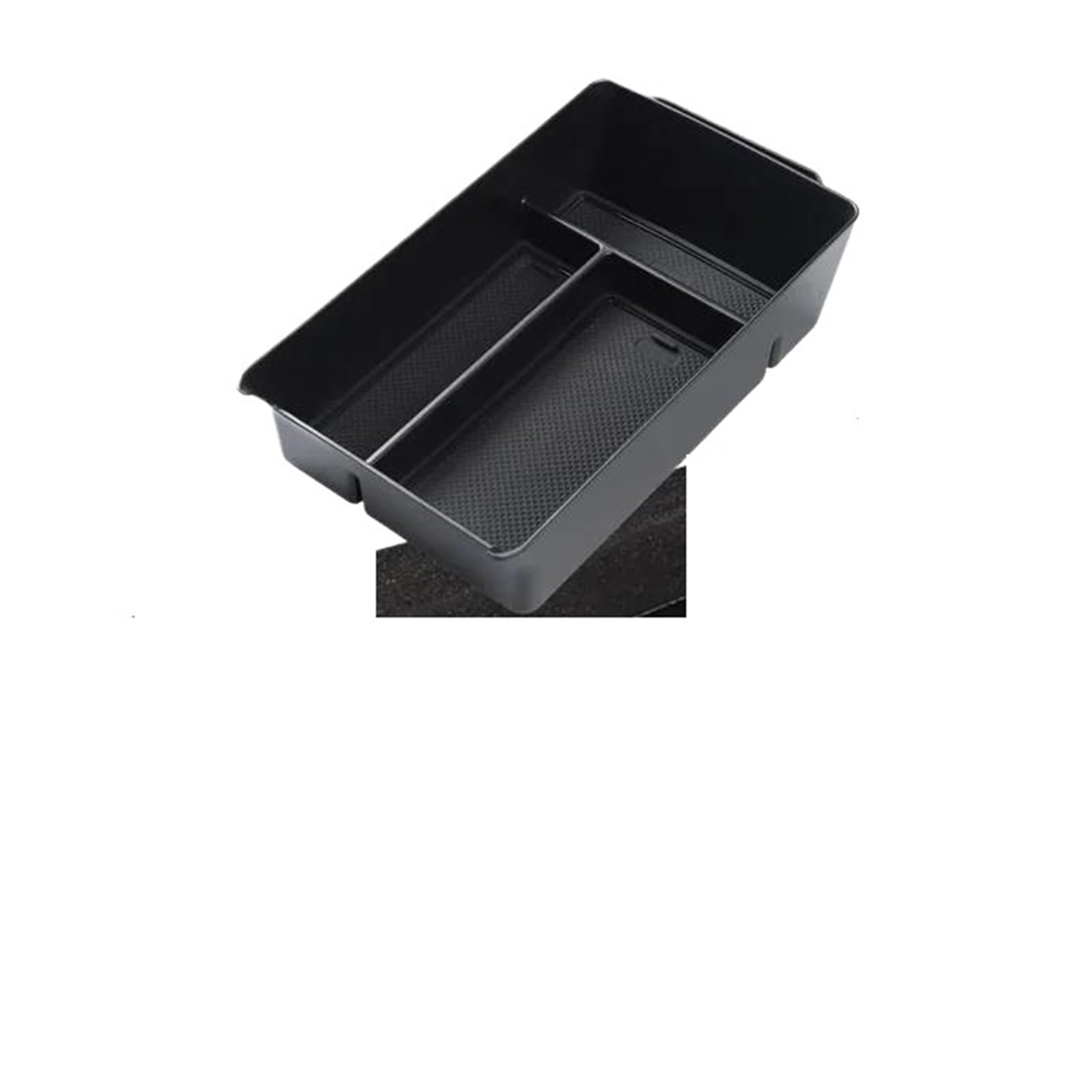 AHRPKAMERD Centre Console Organiser Tray For G9 Central Armrest Storage Box Center Console Tray Organizer Tidying Black Armrest Storage Box(2)