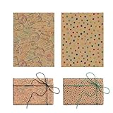 papel de regalo vintage para imprimir El paquete contiene 2 hojas con diseños diferentes sencillos para todas las ocasiones
