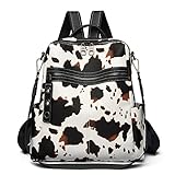 Maxoner Small Backpack Purse for Women Fashion Leather Convertible Shoulder Handbag Travel Bag Satch