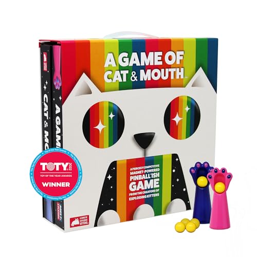 A Game of Cat and Mouth de Exploding Kittens - Juegos de Cartas para Adultos, Adolescentes y niños - Juegos Familiares Divertidos