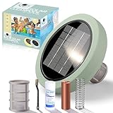 Ionizador Solar para Piscinas, Flotante de Cobre, Limpiador de Agua para...