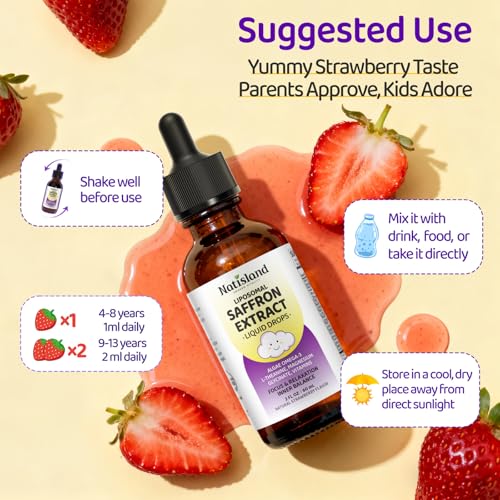 Natisland Liposomal Saffron Drops For Kids