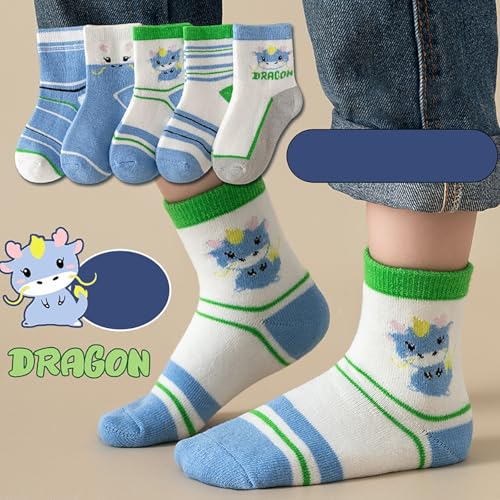 Toddler Baby Sock 5PC Mid Tube Socks Antiskid Floor Socks Spring Summer Boys Girls Unisex Zodiac Cute Fashion Socks3