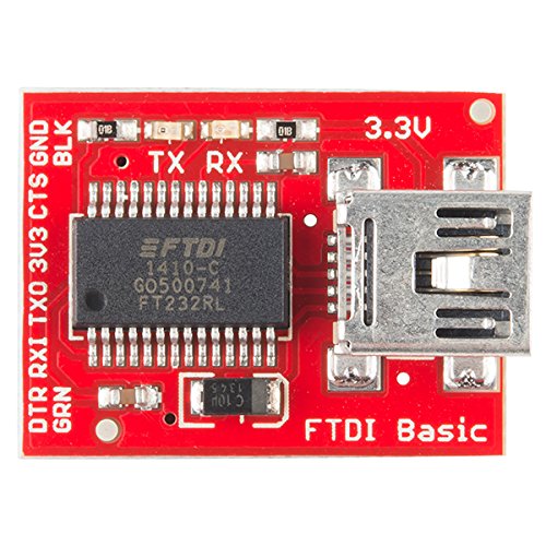 SparkFun FTDI Basic Breakout - 3.3V Development Tool with USB Mini-B Connector Save Space and Money in Your DIY Electronics Projects