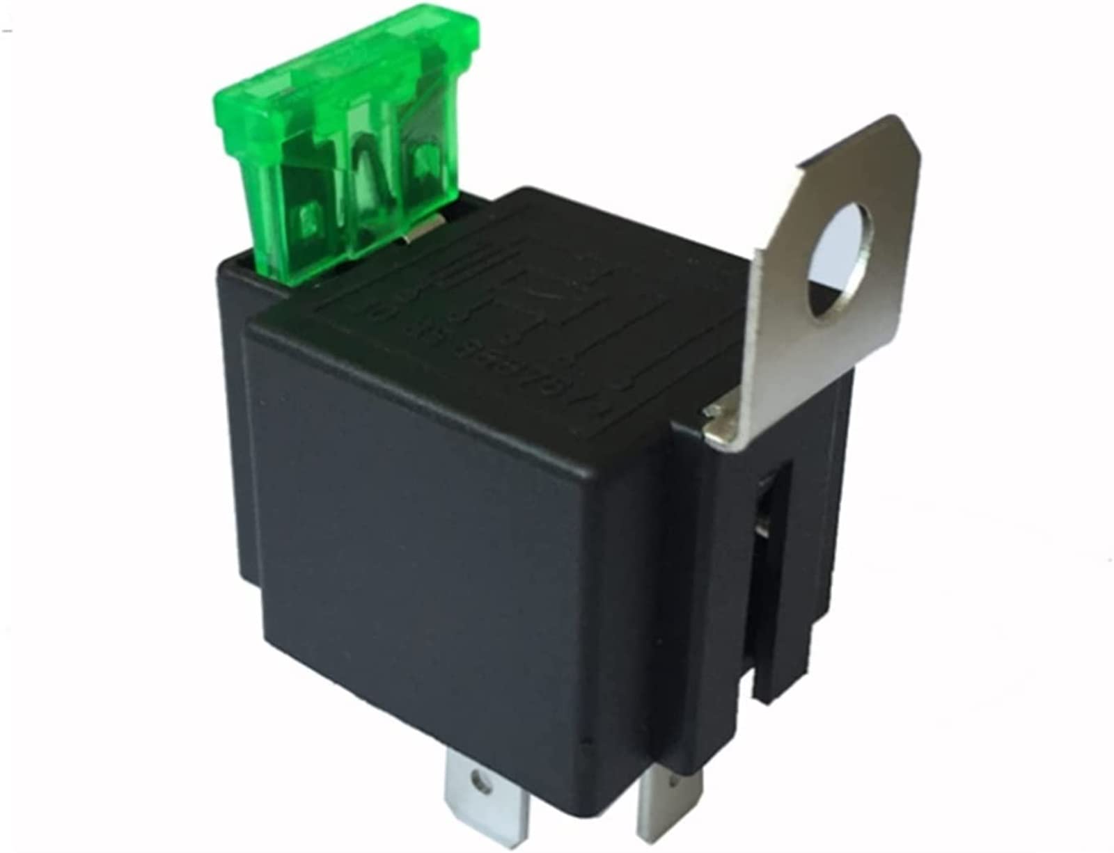 Piezas de recambio 1 Uds., 12V CC 30A, 4 pines, 5 pines, relés automotrices de arranque for coche con fusible, relé CC 12V 30A (Size : 4PIN 12V)