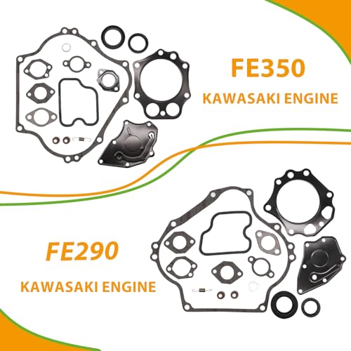 Image of CLUBRALLY Golf Cart 290cc & 350cc Engine Gasket Kit & Seal, Club Car Engine Gasket Set, Fit for 1992-2015 Club Car DS &Precedent Gas Golf Cart FE290 & FE350 Kawasaki Engine, OEM#MC2322