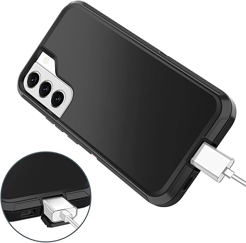 Miniatura 5 de I-HONVA Funda para Samsung Galaxy S22 5G, resistente protección de 3 capas, a prueba de golpes, polvo y caídas, cubierta de cuerpo completo para