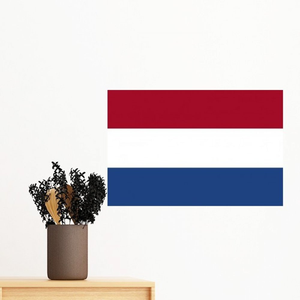 Sticker mural drapeau Pays-Bas 60cm décoration salon chambre