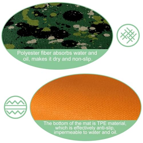 Tapetes de cocina VAPOKF lavables con base absorbente para zona de lavado 5