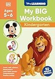 Disney Learning Big Workbook Kindergarten: Math & English Workbook for Kids Aged 5-6, Curriculum-Based