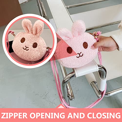 BESPORTBLE Adorable Cartoon Rabbit Purse Cute Mini Coin Storage Pouch Crossbody Bag for Little Fun and Fashionable Design3