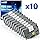 TZE-231 Label Maker Tape 12mm 0.47 Laminated Black on White Replacement for TZ TZE TZE231 1/2" x 8m Tape Cassette for Ptouch PT-D220 PTD220 D220 PT-D210 PTD210 PT-H110 PT-D200 PT-D400 D410 (10 Packs)