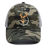 Ozrhuve Deer Hunting Camo Trucker Hats Snapback Adult Unisex Adjustable Blaze Orange Antlers Logo...