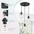 SKEJAO 3-Light Pendant Lighting,3 Pendant Light Fixture for Kitchen Island,Dining Lamp Ceiling Hanging,with Adjustable Cord and Glass Shade for Farmhouse Living Dining Room Bar,Black