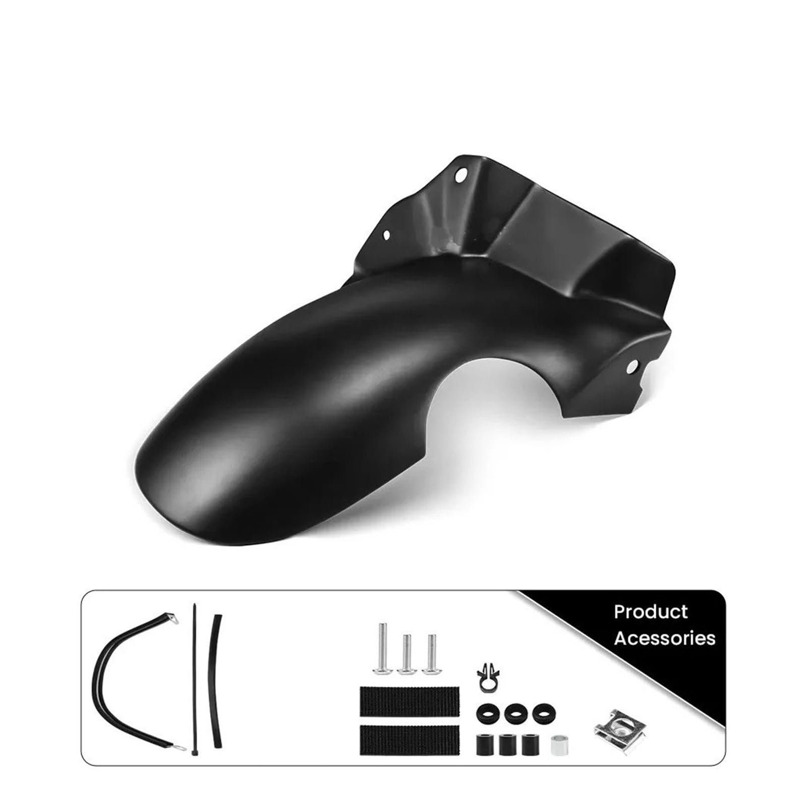 Motorrad-Kotflügel Für Moto Für Guzzi V85TT V 85 TT V85 TT 2019 2020 2021 2022-Motorrad Hinten Fender Huggers Splash Motorrad Schutzblech(Schwarz)