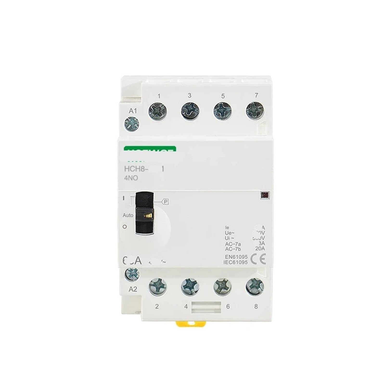 Contacteur modulaire HCH8-63M 4P 63A 230V interrupteur rail commande 4NO - 3