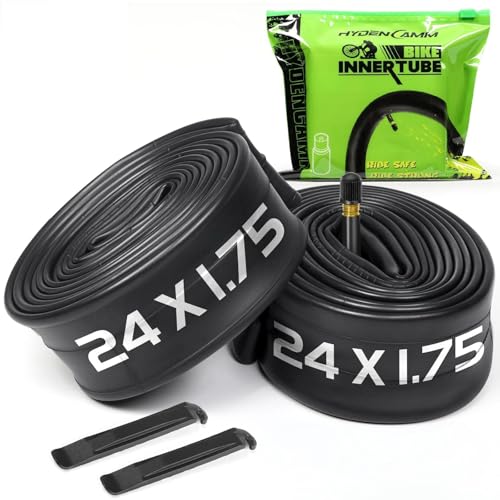 2-Pack Bike Inner Tube for 24 X 1.75/1.95/2.10/2.125", Premium 24x1.95