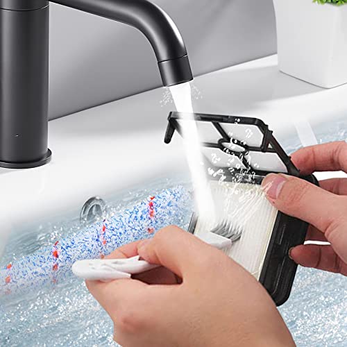 Cero Replacement For Bissell Crosswave Pet Pro 1785 2306 Series Vacuum,Cleaner, Compare To Part 1608683, 160-8683, 1608684, 4 Multi-Surface Brush Roll 1868 + 4 Vacuum Filter 1866 Vacuum Filter. #TOP3