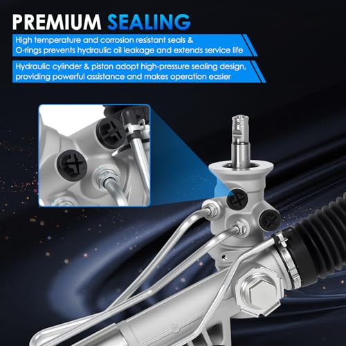 HAYIAUTO 22-1000 Hydraulic Power Steering Rack and Pinion Fit for Chevrolet Silverado 1500 99-06, Silverado 1500 Classic 07, for GMC Sierra 1500 Classic Automotive Replacement Rack & Pinion Assembly by HAYIAUTO - Used condition - Image 6