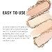 HHLTOH 4 Colors Light Beige Nude Pink Ivory White Eye Shadow Powder Palette Makeup, Neutral Matte Shimmer Quad Eyeshadow Palette for Women Highly Pigmented Waterproof, paleta de sombras de ojos, Vegan
