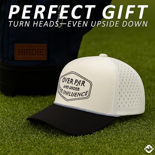 Image of Funky Junque Golf Trucker Hat | Lightweight Golf Trucker Rope Hat with Adjustable Snapback, Golf Course and Weekend Wear, Funny Golf Hats for Men and Women