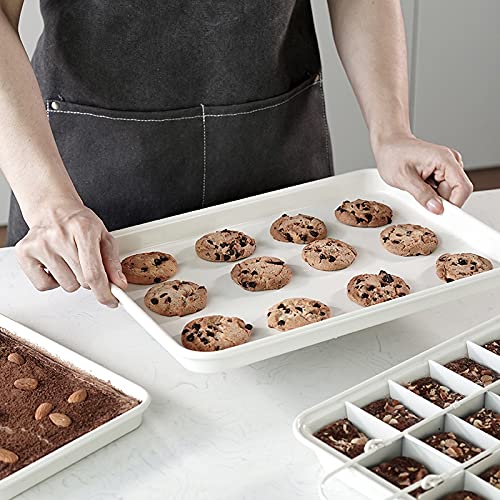 Baking-Sheets-Nonstick-Set-of-3-151395-Inch-Carbon-Steel-Cookie-Sheet-Pan-Toaster-Oven-Baking-Pans-Baking-Tray-Rimmed-Baking-Pan-Friend-gift-Pink