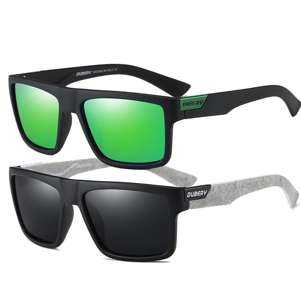 HGDGears Vintage Polarisierte Sonnenbrille Herren und Damen,Fahren,Radfahren,Angeln,Reise,UV400 Schutz Sonnenbrillen für Herren