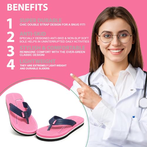 Image of DOCTOR HEALTH SUPER SOFT Women & Acupressure Slippers | Flip-Flops | Women & Girls Slippers | Comfortable & Lightweight | Soft Foot Massager | All Day Wear Acupressure Slipper